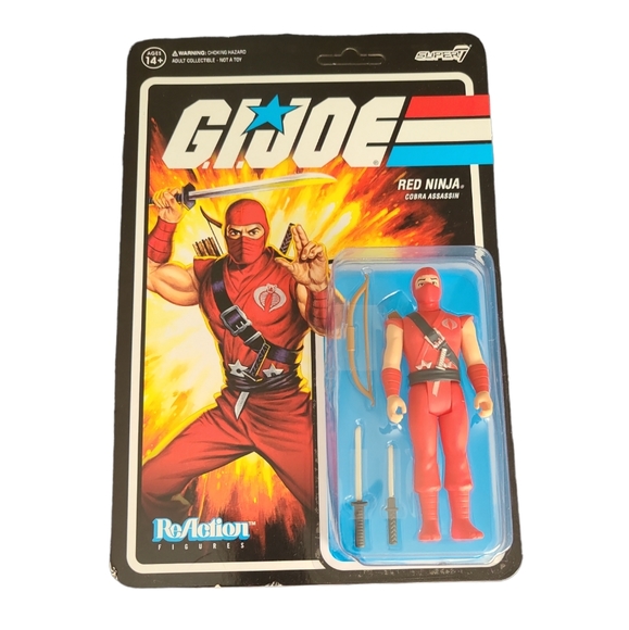 GI Joe Reaction Figure Red Ninja Wave 3 - Cobra Assassin - Picture 2 of 4